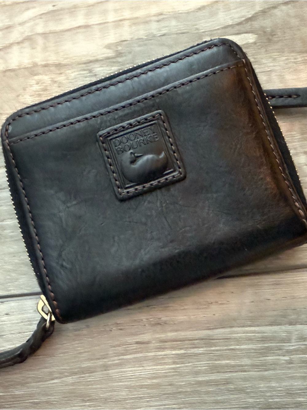 Dooney & Bourke Black Pebbled Leather Crossbody with Matching Dooney Wallet - Picture 5 of 7